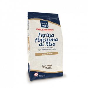 Farina di riso finissima Nutrifree gluten free - gr.500 x 10 confezioni