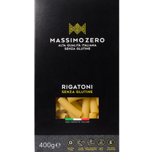 Rigatoni Massimo Zero senza glutine - gr.400 x 12 pezzi